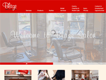 Tablet Screenshot of blazesalon.com
